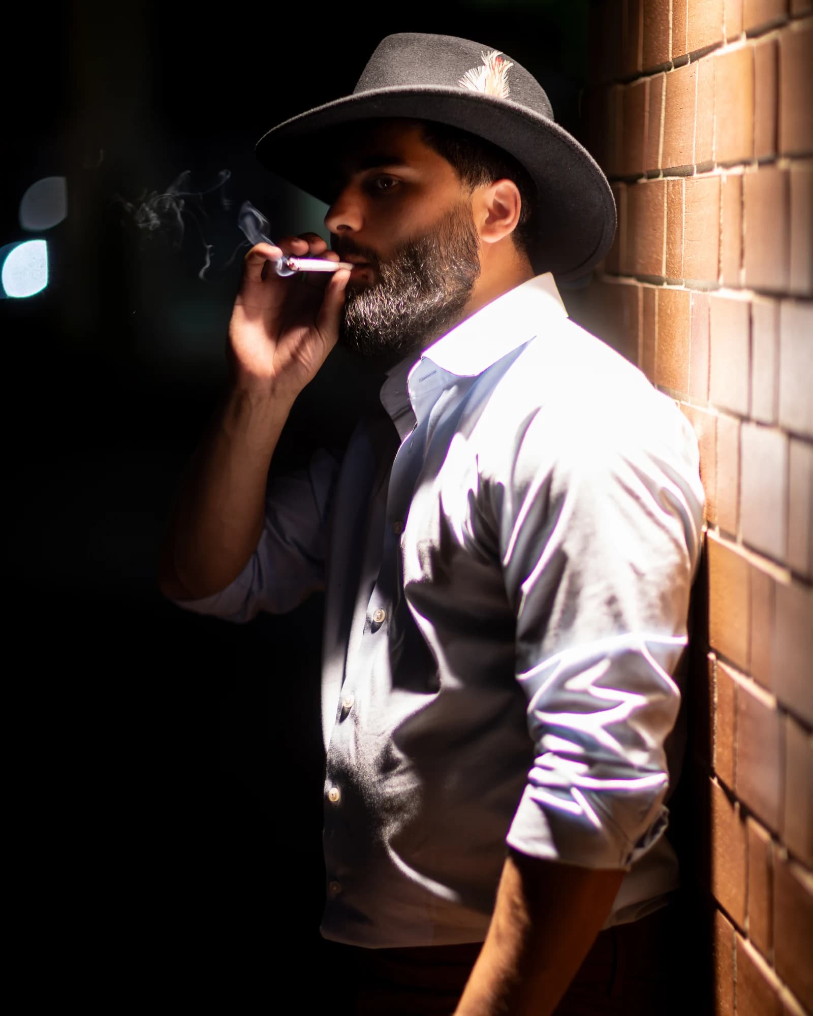 Portrait — location, evening