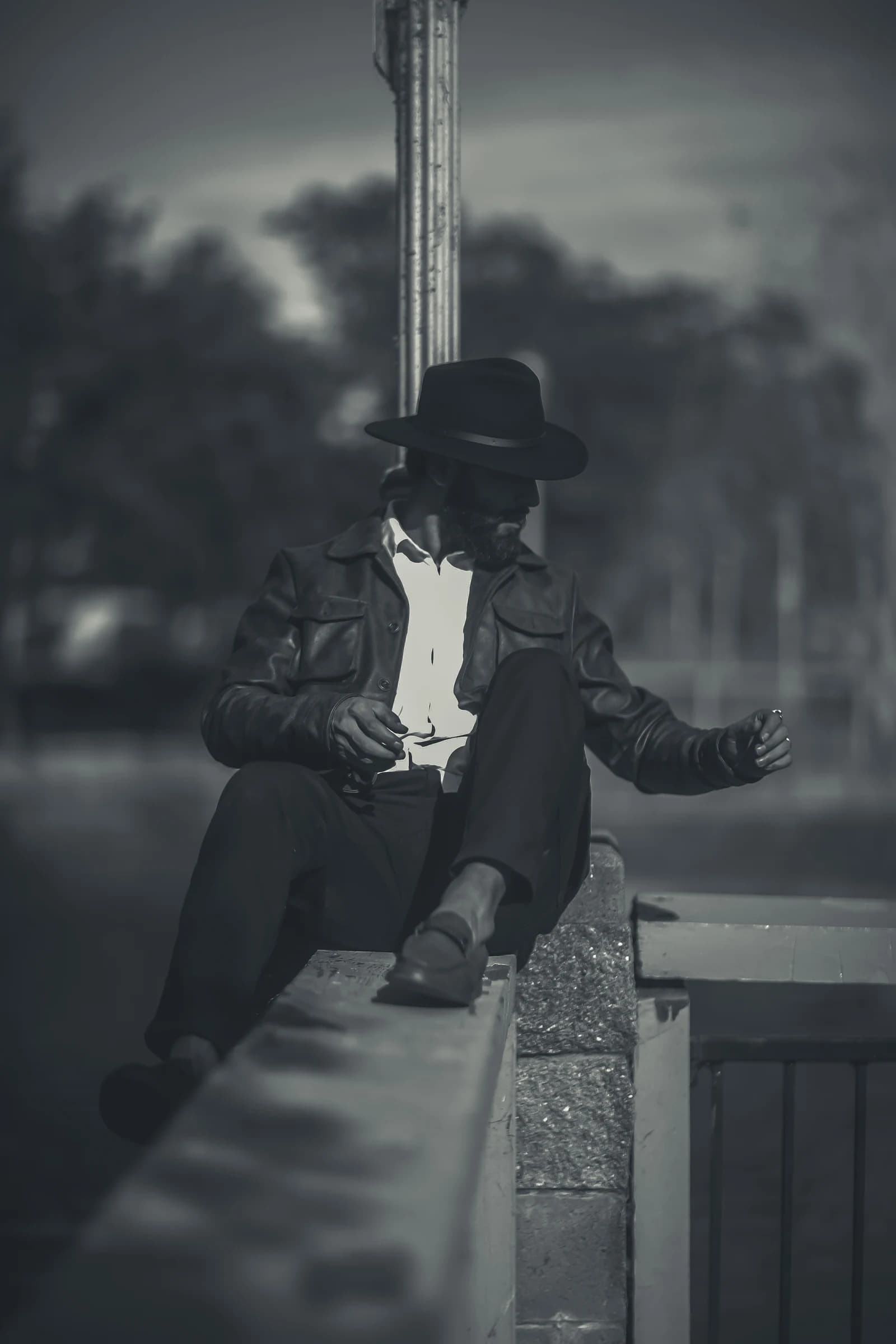 Portrait — black and white, editorial